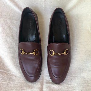 GUCCI 1955 Horsebit Accent Vintage Bordeaux Loafers